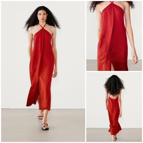 Massimo Dutti Dresses & Skirts - Massimo Dutti ~ Halter Midi Dress